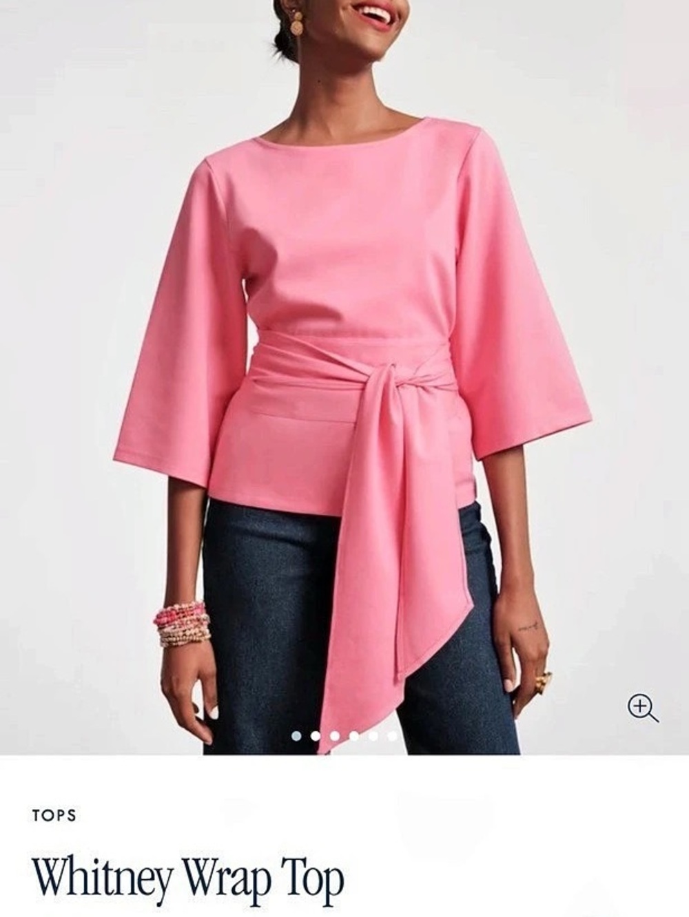 Frances Valentine Whitney Wrap Top never worn